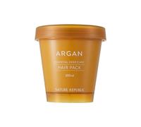 NATURE REPUBLIC Argan Essential Deep Care Hair Pack 200 ml Deep Care Mascarilla para el cabello, reparación intensiva para cabello seco, con aceite de argán y manteca de karité, KOREAN SKINCARE