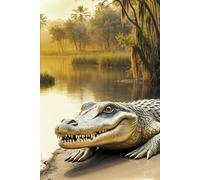 Nature’s Fierce Smile Everglades Crocodile Journal: a DOT GRID notebook for self-expression
