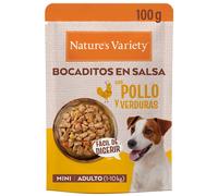Nature’s Variety Bocaditos en Salsa Pollo y Verduras para Perros Mini 100 gr