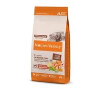 Nature's Variety Original - Pienso sin cereales para perros adultos medianos o grandes - Salmón - Cantidad: 10 + 2 kg GRÁTIS