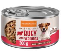 Nature’s Variety Paté Buey y Verduras Lata para Perros Mini Adultos 6 x 200 gr