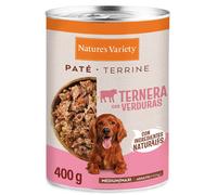 Nature’s Variety Paté Ternera y Verduras Lata para Perros Adultos Medium 4 x 400 gr