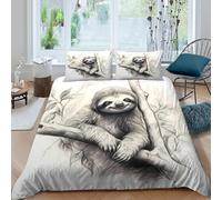 Nature Sketch Style Funda Edredon Juego de Ropa de Cama de 3 Piezas Impresión 3D Cierre de Naturaleza Sketch Estilo Funda de Edredón Funda de Almohada a Juego for Adultos Super King（260x220cm）