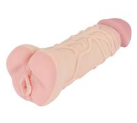 Nature Skin 2in1 Extension Masturbador para hombres Color De Piel Claro 22,1 cm