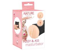 Nature Skin Masturbador para hombres Color De Piel Claro/Negro 14,3 cm