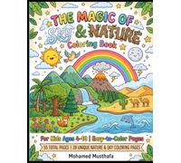 Nature & Sky Coloring Book for Kids: Fun and Relaxing Coloring Pages of Landscapes, Clouds, Sunsets, and Rainbows for Children Ages 4-10