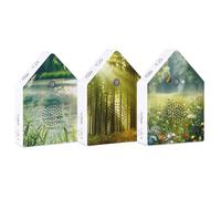 Nature Sound Box - Chirrido activado por movimiento, ayuda portátil para la meditación, reproductor de audio relajante | Herramienta de terapia del sueño para el hogar, decoración Zen, lluvia, fogata,