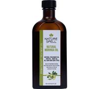 Nature Spell Auténtico aceite de ricino negro jamaicano con moringa para cabello y cuerpo 150 ml