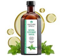 Nature Spell Aceite De Menta Para Cabello Y Cuero Cabelludo, Aceite Pre-Diluido Refrescante, Revitaliza Raíces Y Fortalece Fibras, Todo Tipo De Cabello, Vegano, 150 ml