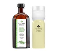 Nature Spell Aceite de Romero para el Crecimiento Capilar con Aplicador de Peine, Aceite Diluido para el Cuero Cabelludo, Fortalece las Fibras Secas y Dañadas, Para Todos los Tipos, Vegano, 150 ml