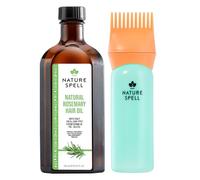 Nature Spell Aceite de Romero para el Crecimiento Capilar, Vegano, 150 ml | Aceite de cuero cabelludo premezclado, fortalece y nutre el cabello seco y dañado, para todo tipo de cabello, vegano