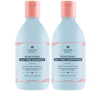 Nature Spell Dúo Bond Repair Capilar, 300 ml Cada Uno | Ayuda A Prevenir Daños Y Restaura La Estructura, Incluye Champú Y Acondicionador, Vegano, Pack De 2