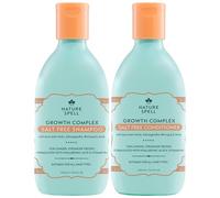 Nature Spell Set Champú Y Acondicionador Crecimiento Capilar, Nutre Y Fortalece Con Ácido Hialurónico Y Vitamina B5, Para Todo Tipo De Cabello, Vegano, Pack De 2, 300 ml Cada Uno