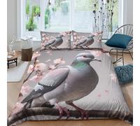 Nature Spring Scene Funda Edredon Juego de Ropa de Cama de 3 Piezas Impresión 3D Cierre de Naturaleza Spring Escena Funda de Edredón Funda de Almohada a Juego Lavables for Adultos King（220x240cm）