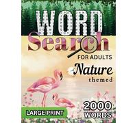 Nature themed Word Search for Adults: Large Print Word Puzzles
