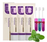Nature Tooth Refresh Toothpaste,Fresh Breath Formula Whitening Toothpaste,Enamel Protection and Tooth Strengthening,Natural Ingredients,for Sensitive Teeth (1107-size, Fresh tast-3PC)