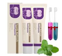 Nature Tooth Refresh Toothpaste,Fresh Breath Formula Whitening Toothpaste,Enamel Protection and Tooth Strengthening,Natural Ingredients,for Sensitive Teeth (1105-size, Fresh taste-2PC)