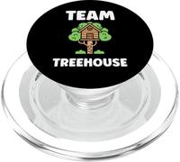 Nature Tree House in Minimalist Trees Simple Team Tree House PopSockets PopGrip para MagSafe