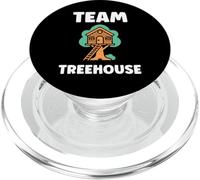 Nature Tree House in Minimalist Trees Simple Team Tree House PopSockets PopGrip para MagSafe