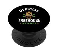 Nature Tree House Trees Simple Official Member Treehouse PopSockets PopGrip Adhesivo