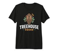 Nature Treehouse in Minimalist Trees Simple Squad Tree House Camiseta Premium