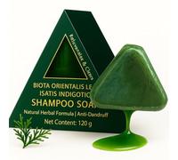 Nature Triangle Shampoo Bar, Champú Sólido Con Hierba Usman Natural Y Agua De Arroz Glutinoso Para El Cuidado Y Crecimiento Capilar, Calmante Fortalece El Cabello Para Mujeres Hombres