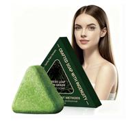 Nature Triangle Shampoo Bar, Champú sólido vegetal, cuidado del cuero cabelludo y control de aceite, cuidado del cuero cabelludo para cabello saludable para hombres y mujeres