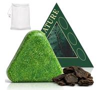 Nature Triangle Shampoo Bar con Red Espumadora, 120g Champú Sólido Triangular Natural, Champú Sólido Vegetal para Hombres & Mujeres, Fortalece el Cabello & Reduce Encrespamiento (1)