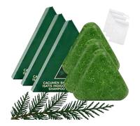 Nature Triangle Shampoo Bar, Herbal Green Shampoo Soap 2 in 1, Hair Care Hair Growth Calming & Strengthens (3pc)