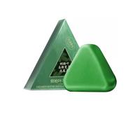 Nature Triangle Shampoo Bar, Natural Grass Shampoo Soap, Plant-Based Solid Shampoos Bar, Gentle Cleansing & Nourishing Care for Healthy-Looking Hair, Calming & Strengthens Hair (1pcs)