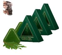 Nature Triangle Shampoo Bar, Natural Plant-Based Solid Shampoo, Rich Foam, Gently Cleanses and Nourishes Hair, Suitable for Most Hair Types (3Pcs)
