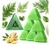 Nature Triangle Shampoo Bar, Seven Green Champú, Champú con Hierba Usma y Extracto de Ciprés, Limpieza Suave y Cuidado Nutritivo, Contra la Caída del Cabello, Crecimiento del Cabello (5 unidades)