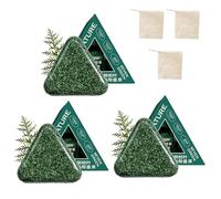 Nature Triangle Shampoo Bar - Usman Grass Shampoo Bar for Oily Hair and Greasy Scalp, Natural Oil Control & Volumizing for Women and Mens (3PCS)