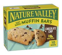 Nature Valley Barras suaves para magdalenas horneadas, chispas de chocolate, barras de aperitivos, 10 barras, 12.5 onzas