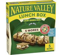 Nature Valley Fiambrera Chewy Barritas de cereales S'mores sin cacahuete, 5 barras, 130,4 g
