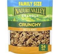 Nature Valley Granola crujiente, avena y miel, bolsa resellable, tamaño familiar, 24 onzas