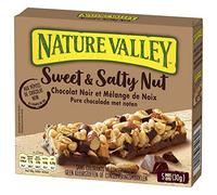 Nature Valley - Juego de 4 barras de cereales, chocolate negro y almendras (150 g)