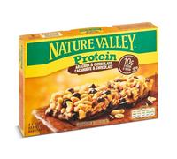 Nature Valley Protein, Barritas de Cacahuete y Chocolate con 10g de Proteína, Sin Gluten, Apto para Vegetarianos, 4x40g