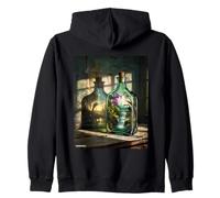 Nature vs Industry | Environmental Contrast Graphic Sudadera con Capucha