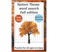 Nature Word Search Puzzle book series Fall edition: 120 pages | 60 puzzles! Fun for all ages, 9 words per puzzle, Small book for travel, fun on the go