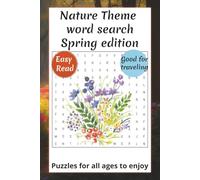 Nature Word Search Puzzle book series Spring edition: 120 pages | 60 puzzles! Fun for all ages, 9 words per puzzle, Small book for travel, fun on the go