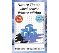 Nature Word Search Puzzle book series Winter edition: 120 pages | 60 puzzles! Fun for all ages, 9 words per puzzle, Small book for travel, fun on the go