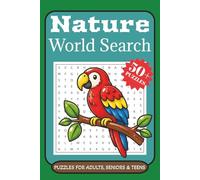 Nature Word Search Puzzle Book: Word Searches with Easy to Read Print about Nature, Animals, Plants and More | 6×9 inches, 110 pages | 50+ Puzzles | Gift for Vacations, Holidays and Free Times