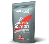 Naturea - Comida húmeda para gatos - Pollo y salmón - Cantidad: 85 g