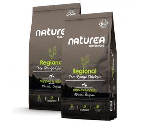 Naturea Ethos Regional Free Range - Pienso para perros y cachorros - Pollo - Cantidad: 2 x 10 kg