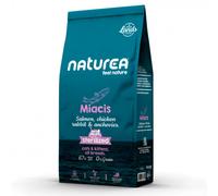 Naturea Lands Miacis Cat & Kitten - Pienso para gatito y gato adulto - Salmón - Cantidad: 1,6 kg