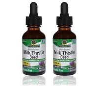 NatureAnswer's Semillas de cardo mariano, 2000 mg, 2 x 30 ml, paquete de 2, 60 ml en total