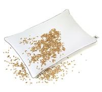 NATURECA Almohada de espelta 40 x 60 cm, Almohada Cervical con Funda Transpirable de algodón, Almohada Natural de cáscara de espelta orgánica, Almohada ortopedica Bio espelta