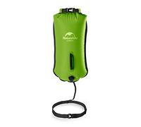 Naturehike 18L Bolsa Seca Impermeable, con Correa Larga Ajustable, Flotante Inflable, Bolsa Seca Flotante Inflable, Verde