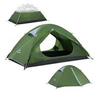 Naturehike Bleik - Tienda de campaña ultraligera impermeable (3000 mm) para 2-3 personas, ligera para camping, senderismo y trekking (verde/2 personas)